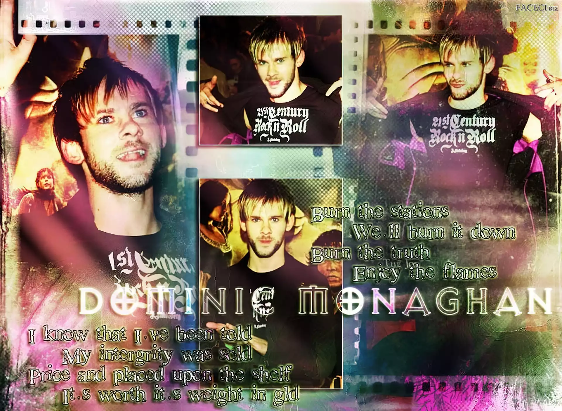 niebieskie oczy, Dominic Monaghan, blond włosy